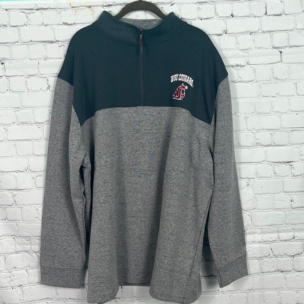 Champion Washington State University WSU Cougars 1/4 zip Sweatshirt